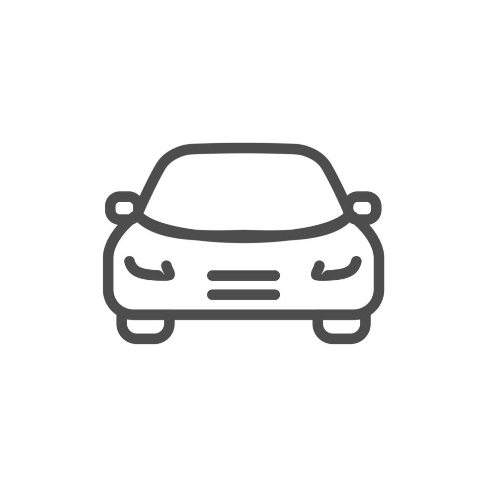 transportation vehicle simple line icon vector