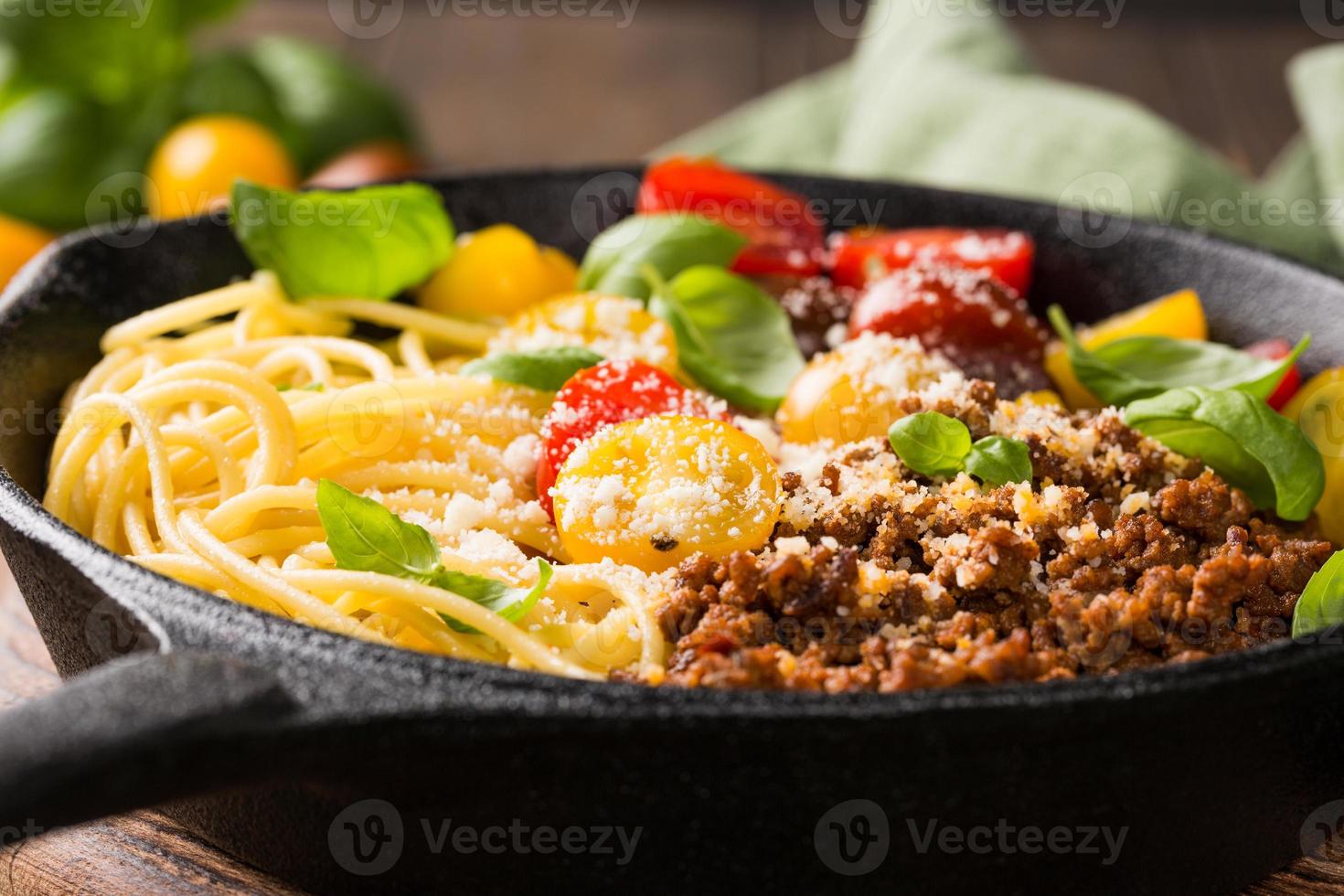 Delicious spaghetti Bolognaise photo