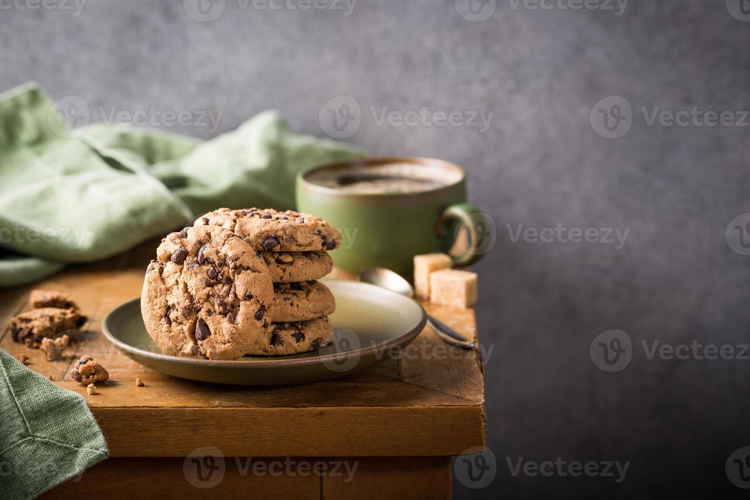 galletas con chispas de chocolate foto