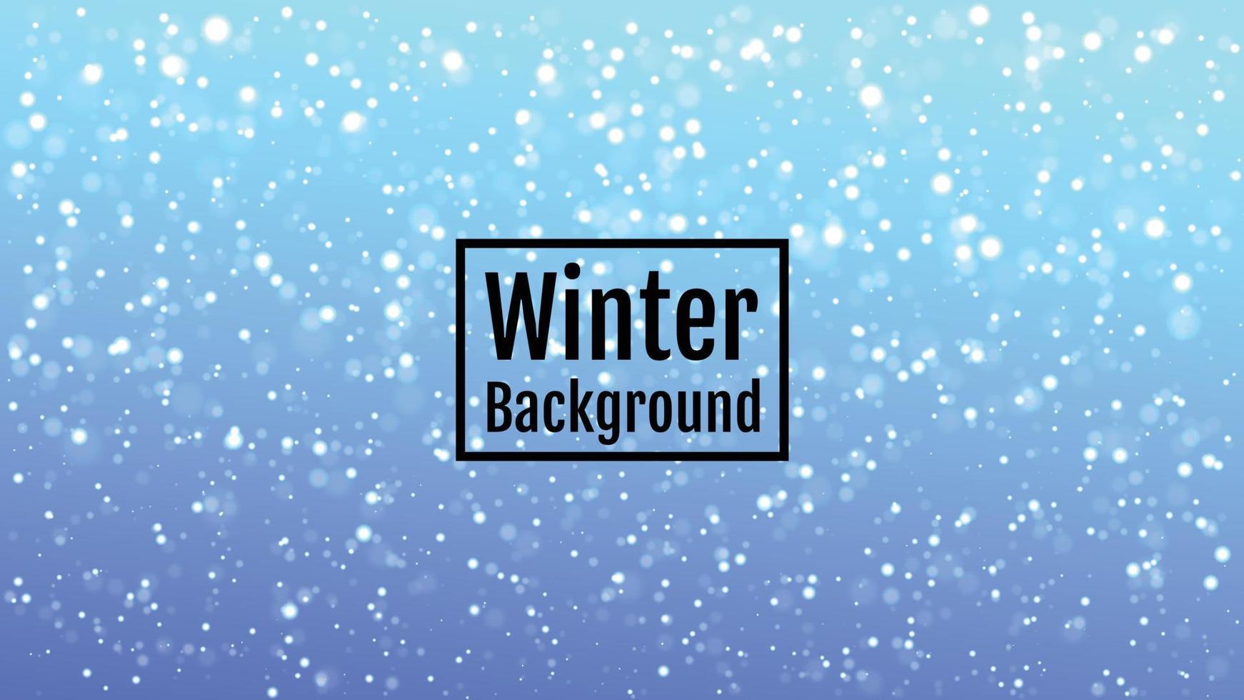 Winter christmas sky with falling snow. Snowflakes, snowfall abstract background vector