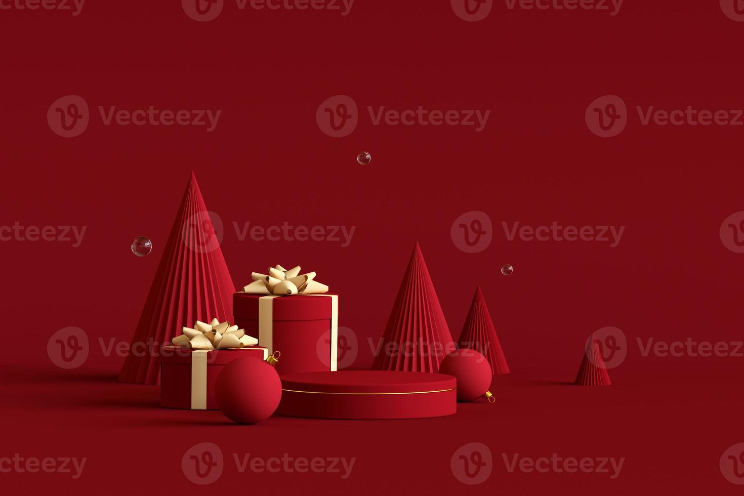 3D Render Abstract Winter Background, Christmas and new year background photo