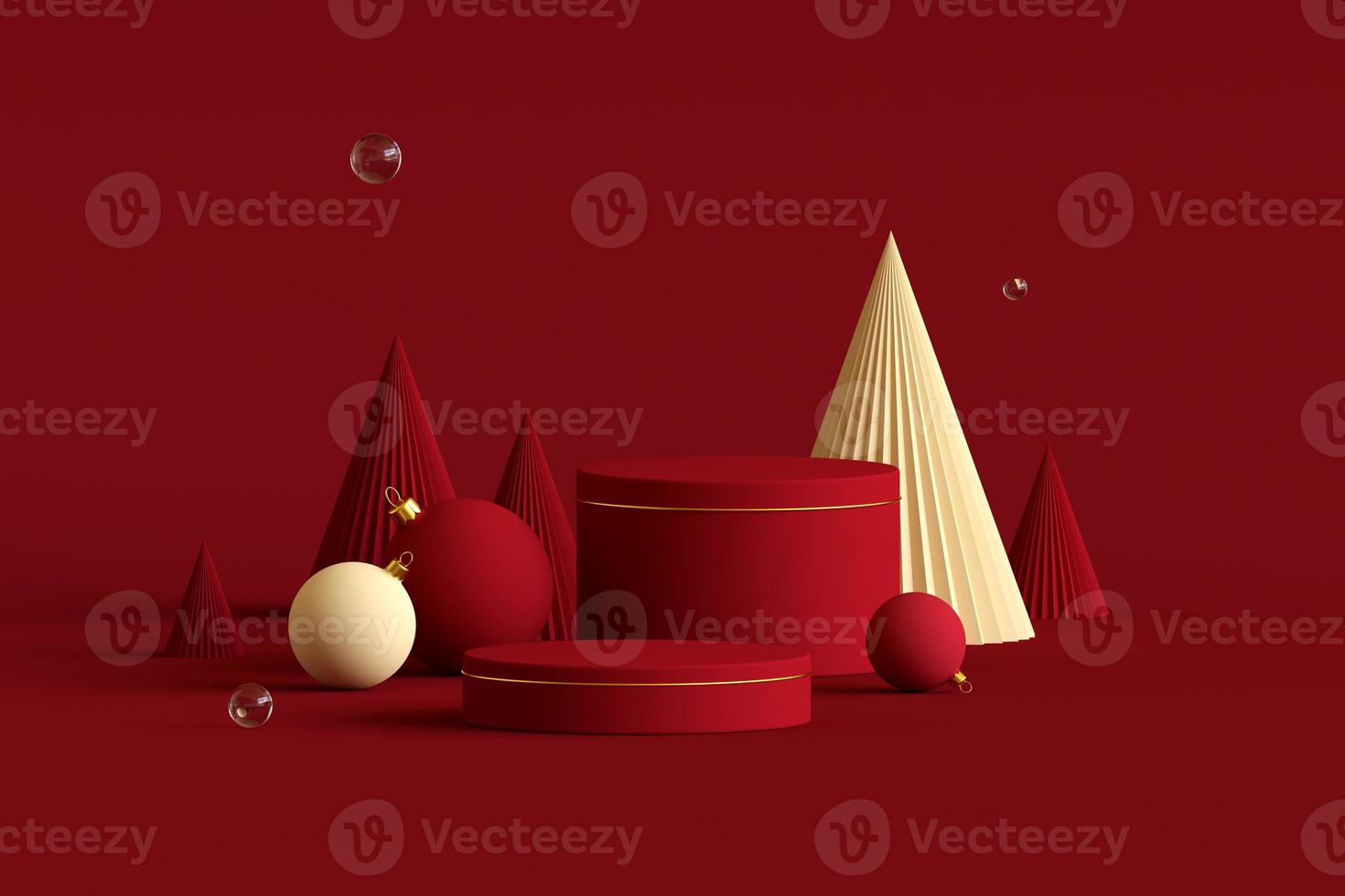 3D Render Abstract Winter Background, Christmas and new year background photo