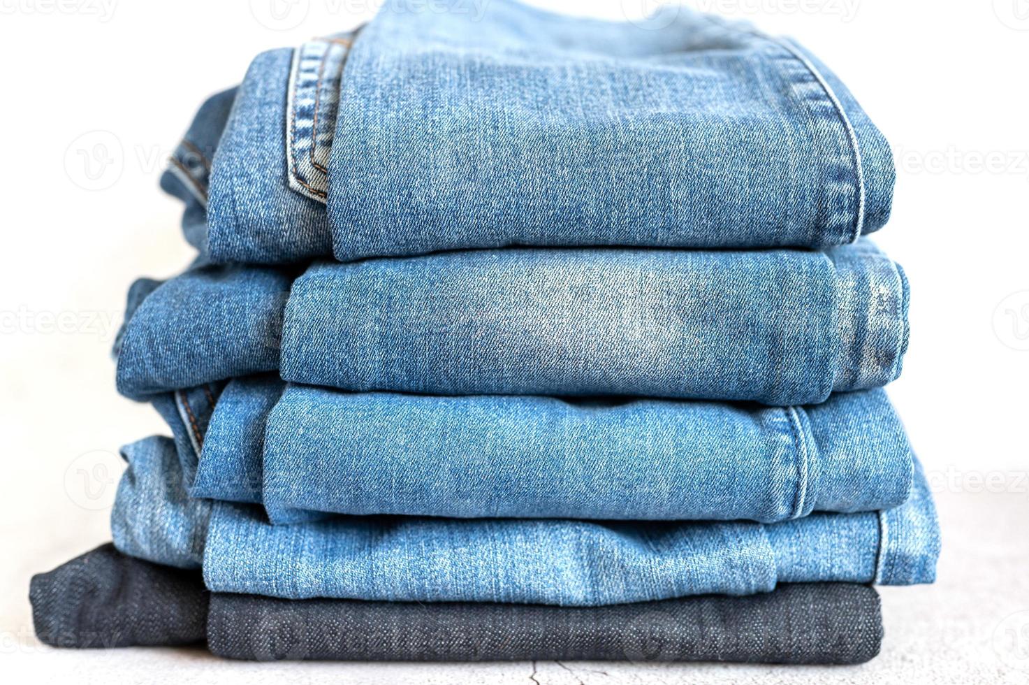 jeans stack pants denim stscked 4694434 Stock Photo at Vecteezy