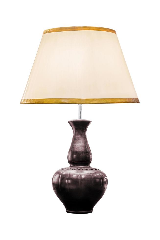Table lamp isolated photo