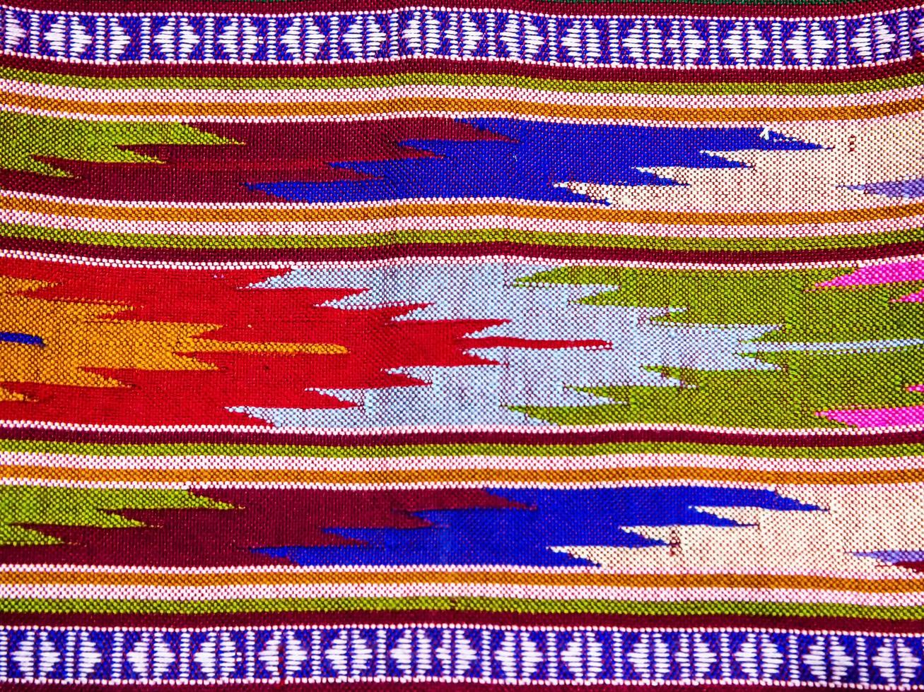 Thai sarong pattern. photo