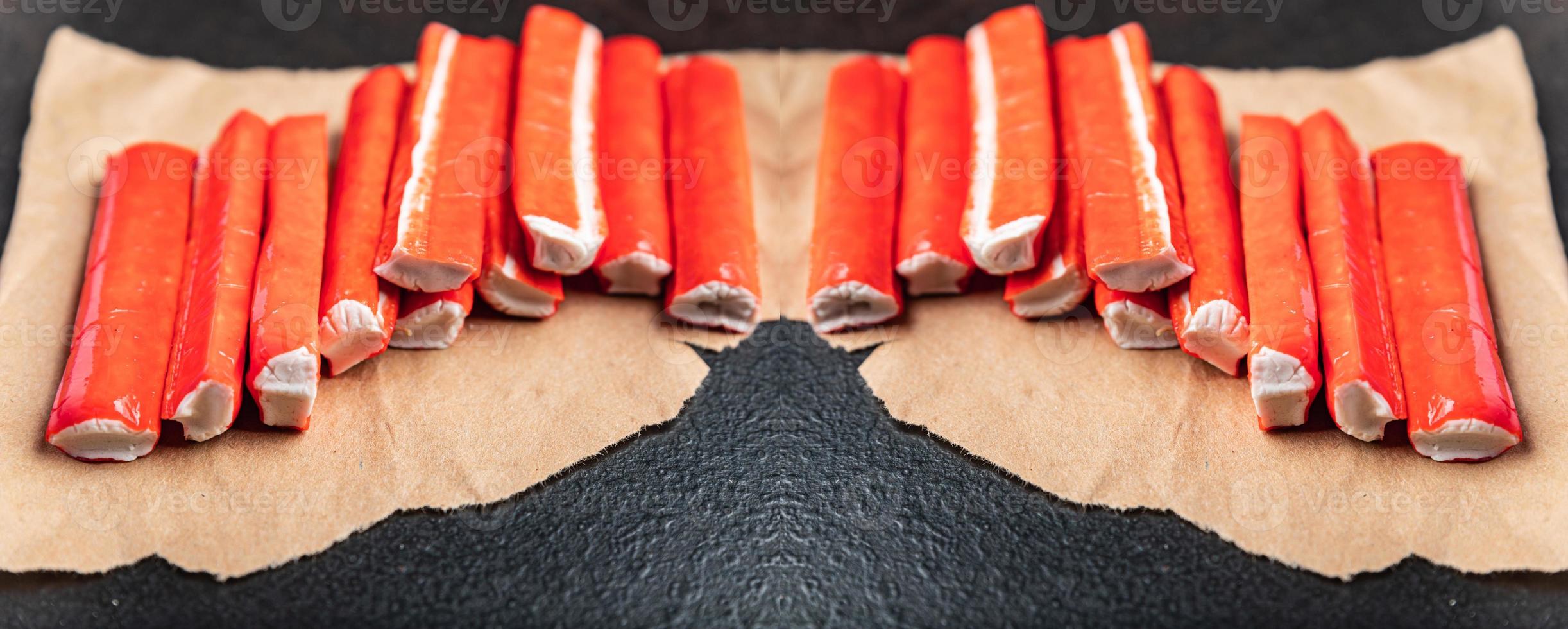 crab sticks semi-finished stick seafood fresh eat photo