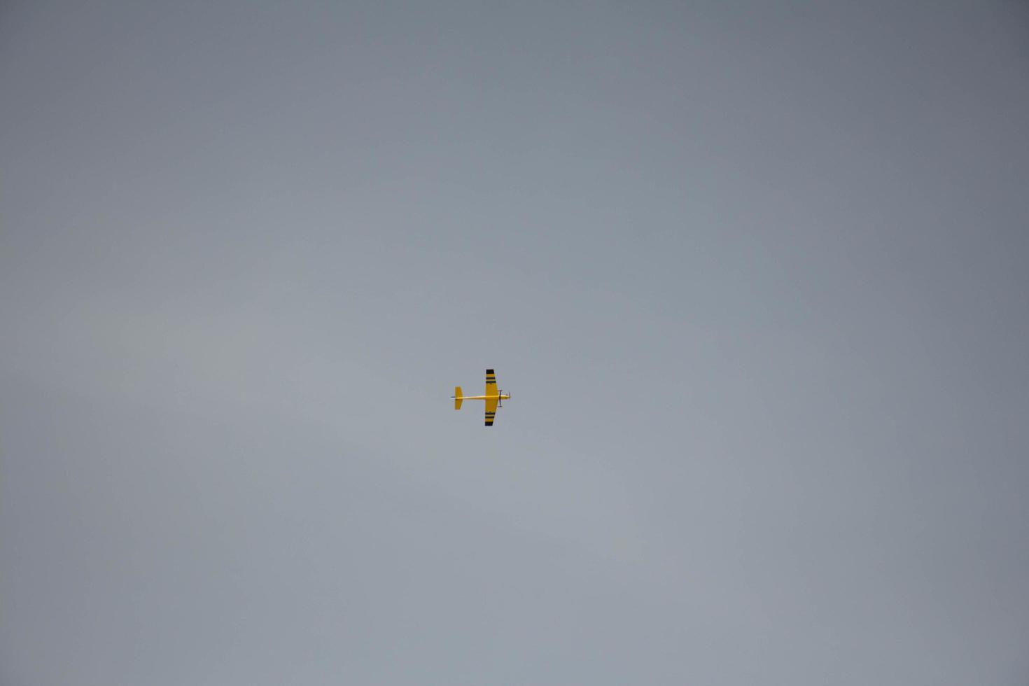 Aircraft with propellers are flying in the sky of the country, in Israel photo