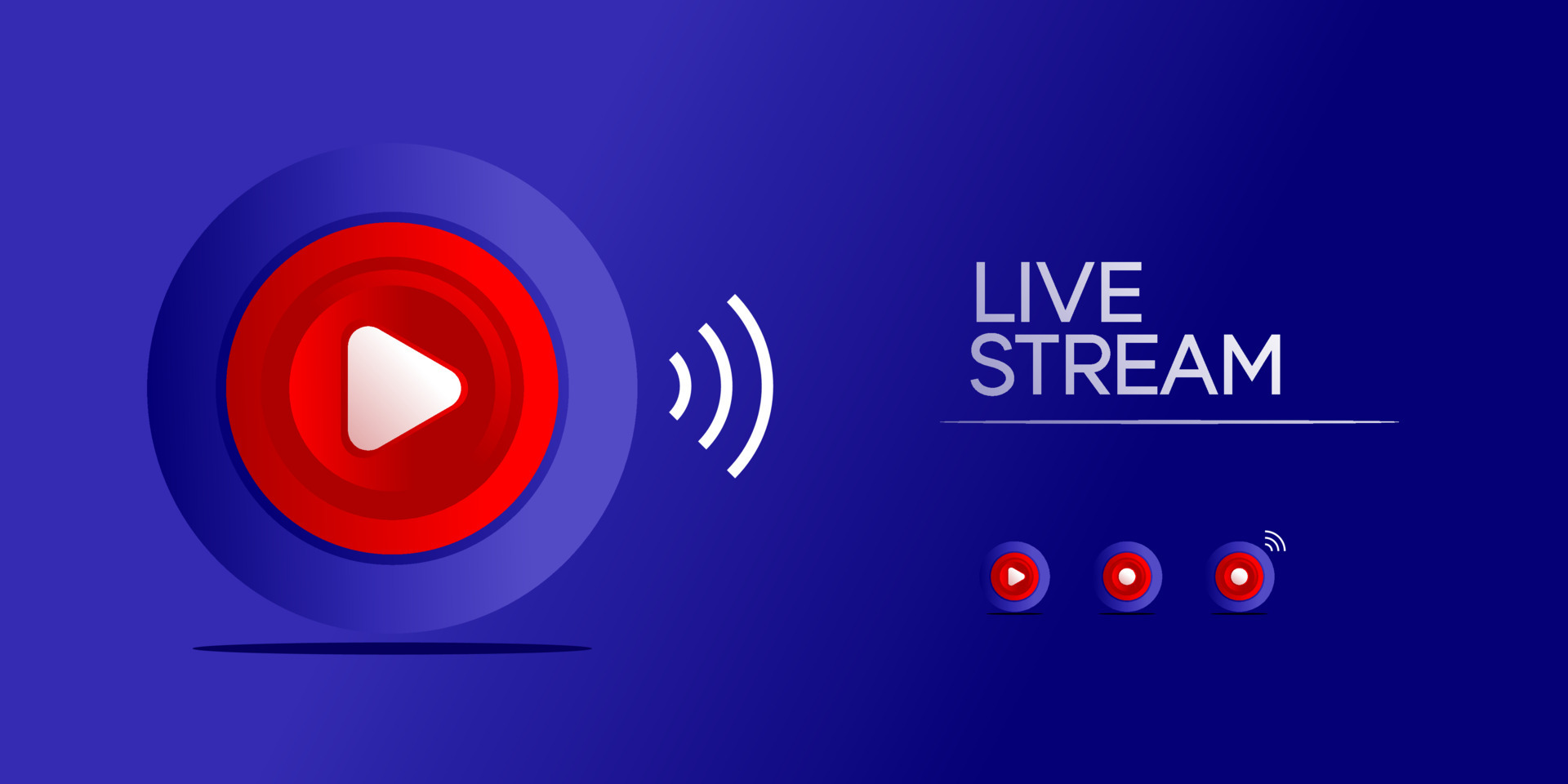 Live streaming background and icon. 4695120 Vector Art at Vecteezy