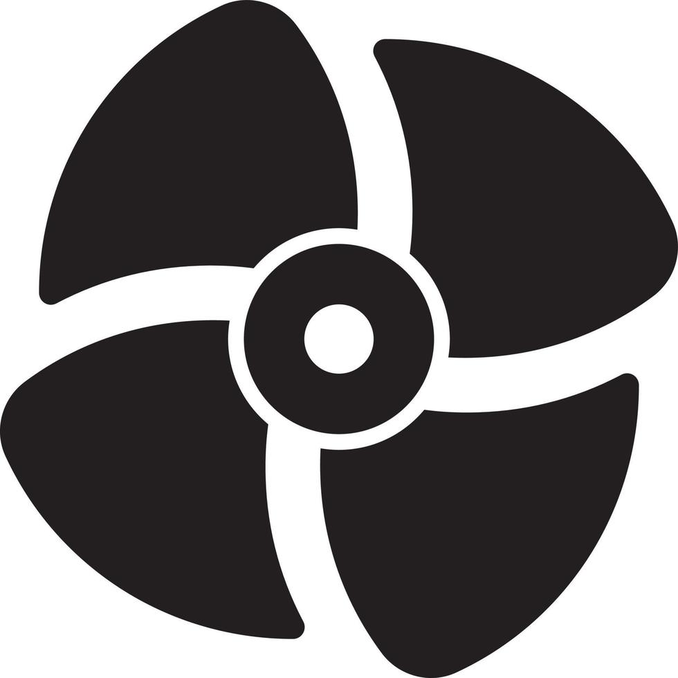 Propeller silhouette vector