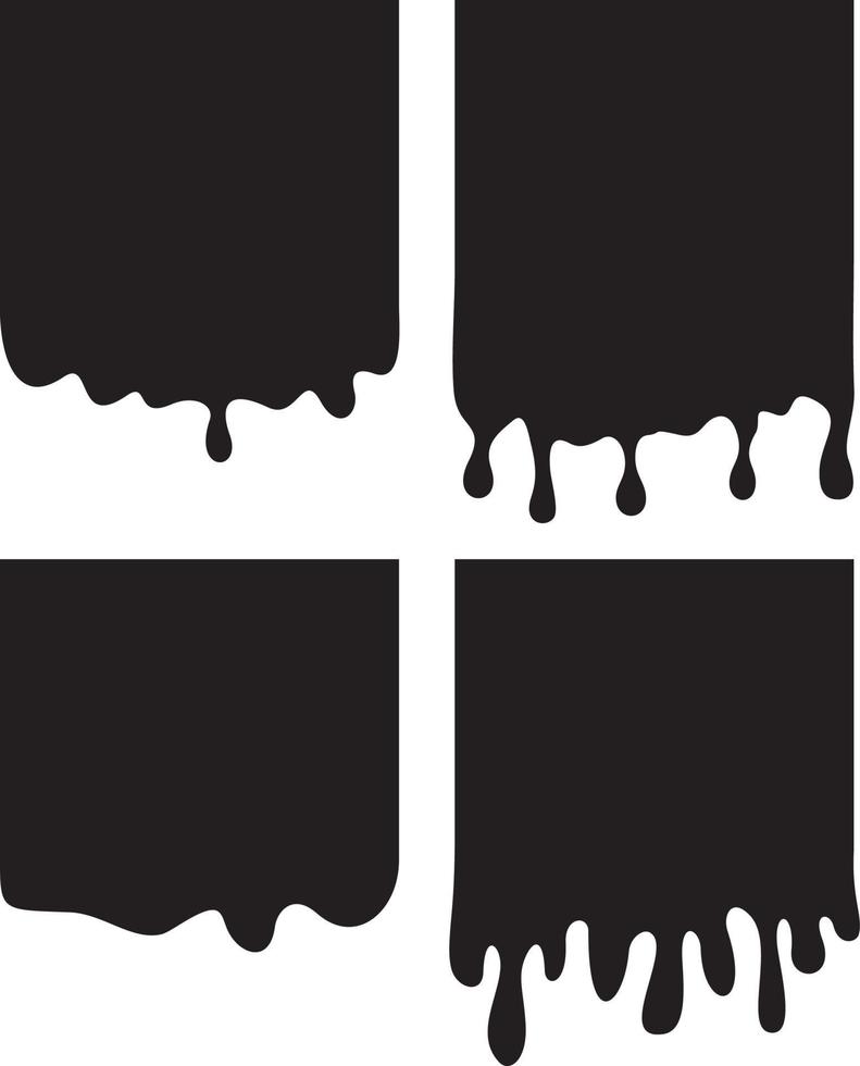 Dripping backgrounds set vector