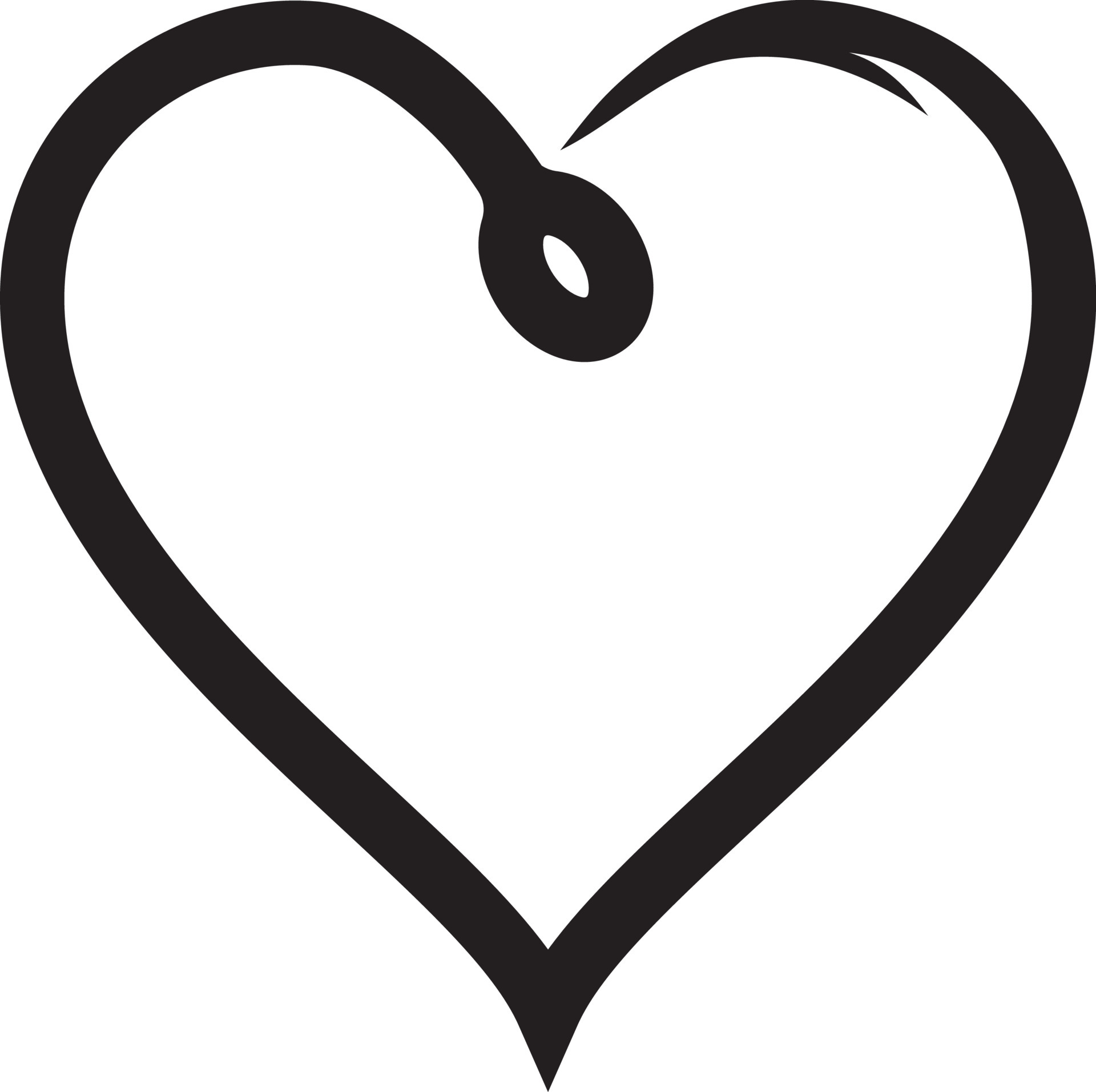 Fish Hook Heart Vector Art, Icons, and Graphics for Free Download
