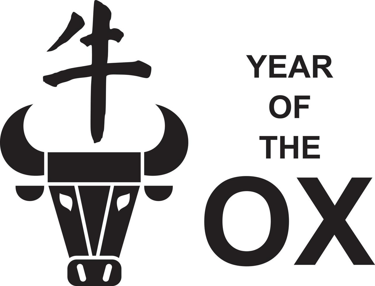 Year of the OX vector