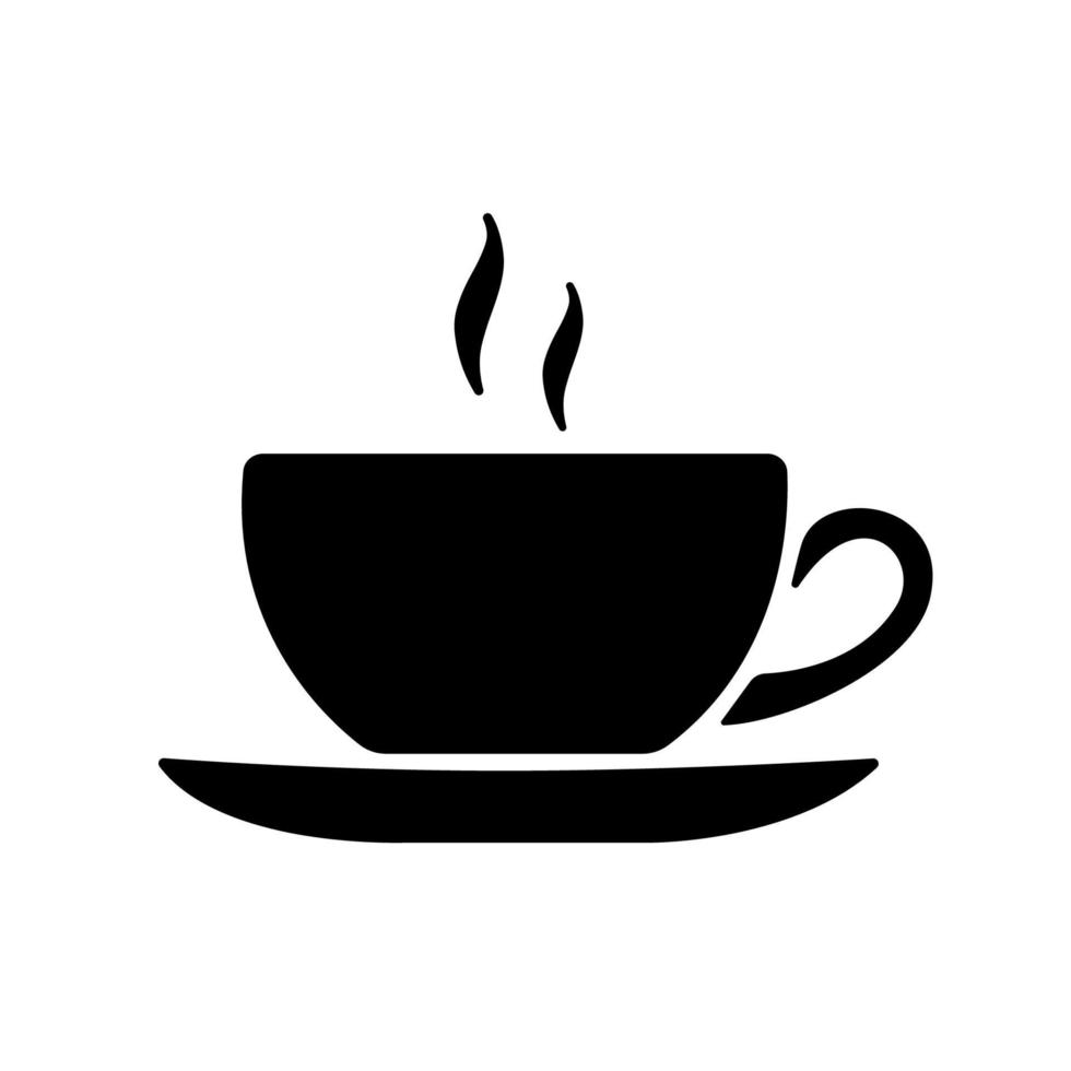 Coffee cup line icon vector