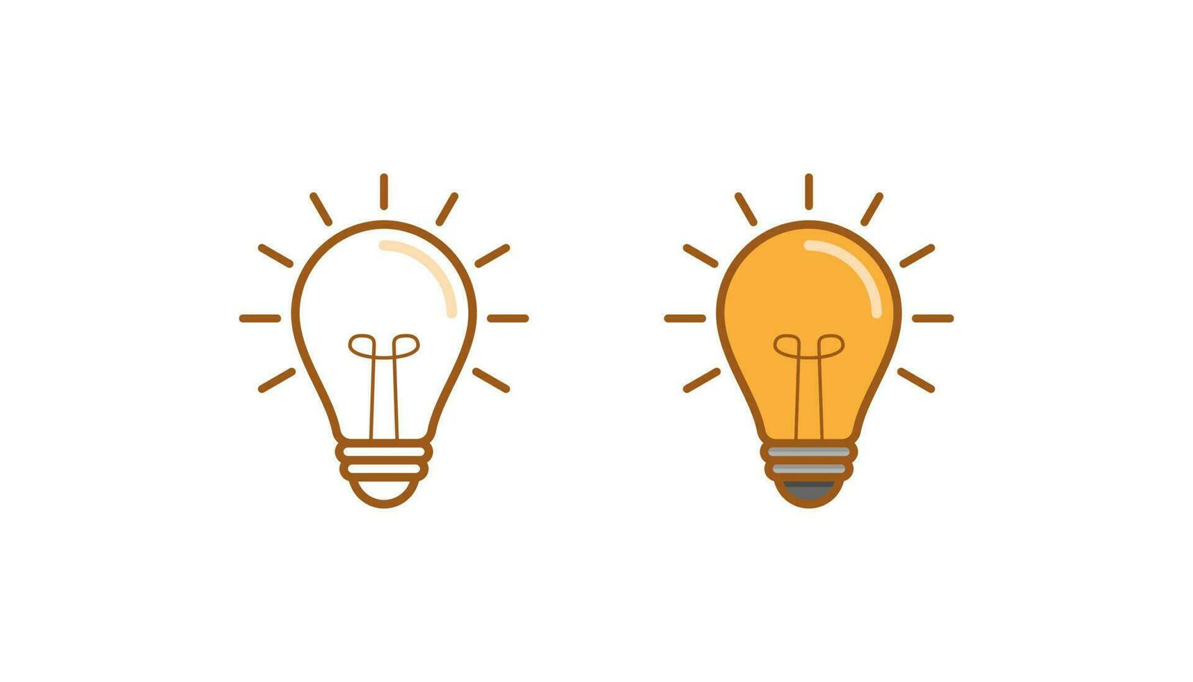 Light bulb icon vector design