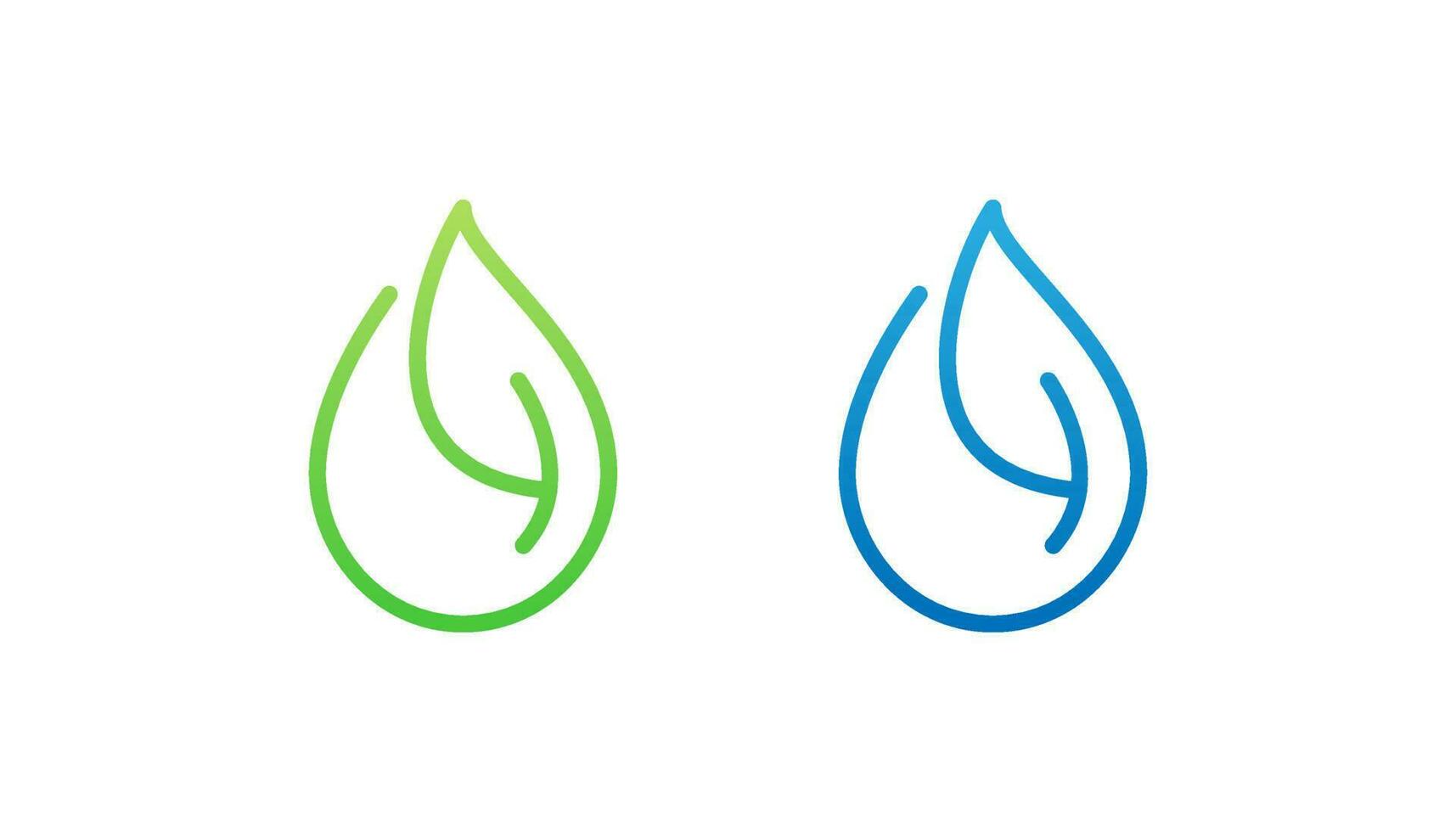 vector de diseño de logotipo de agua verde