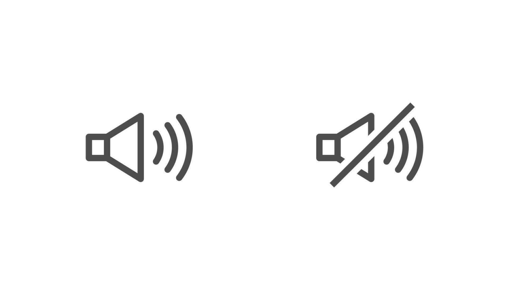 diseño de vector de notificación de icono de sonido de audio