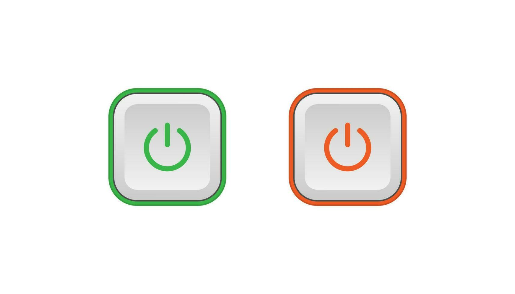 Power on off icon sign button vector design