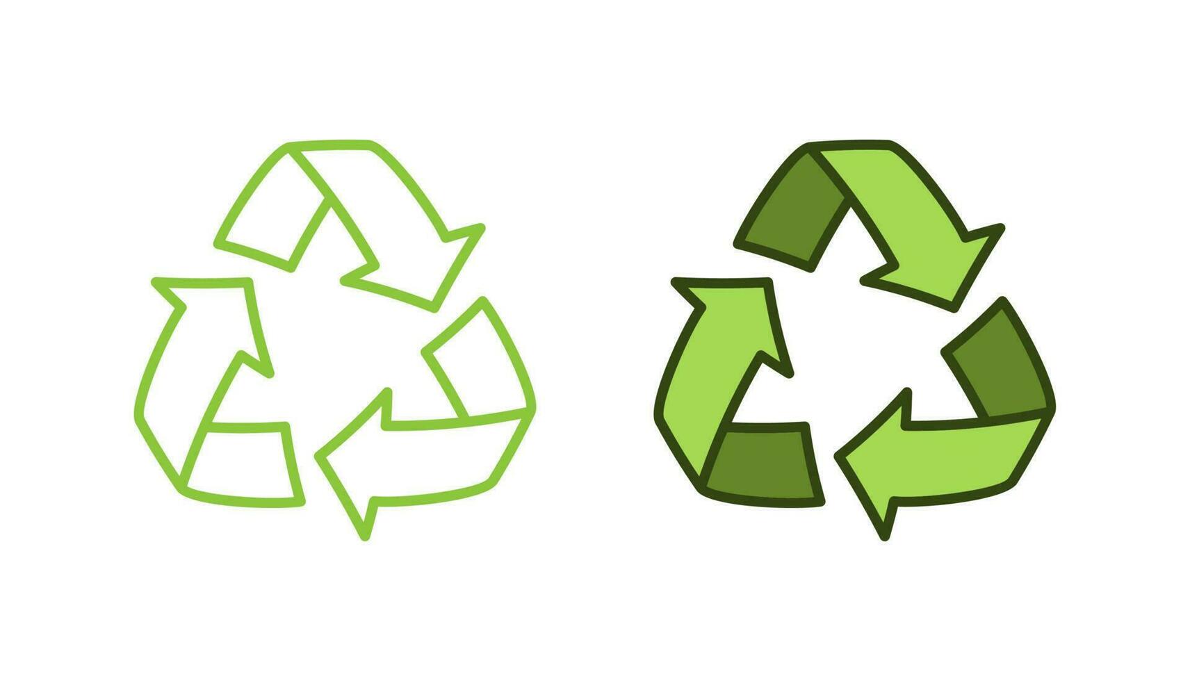 Recycle icon vector design