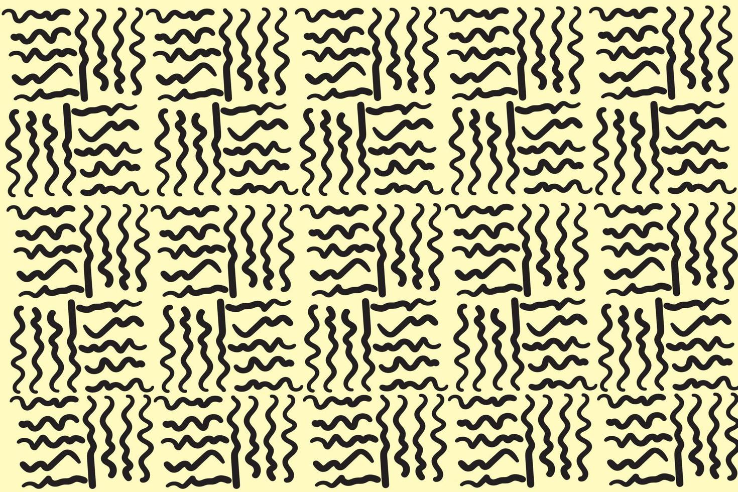 doodle abstract geometric background with line style vector