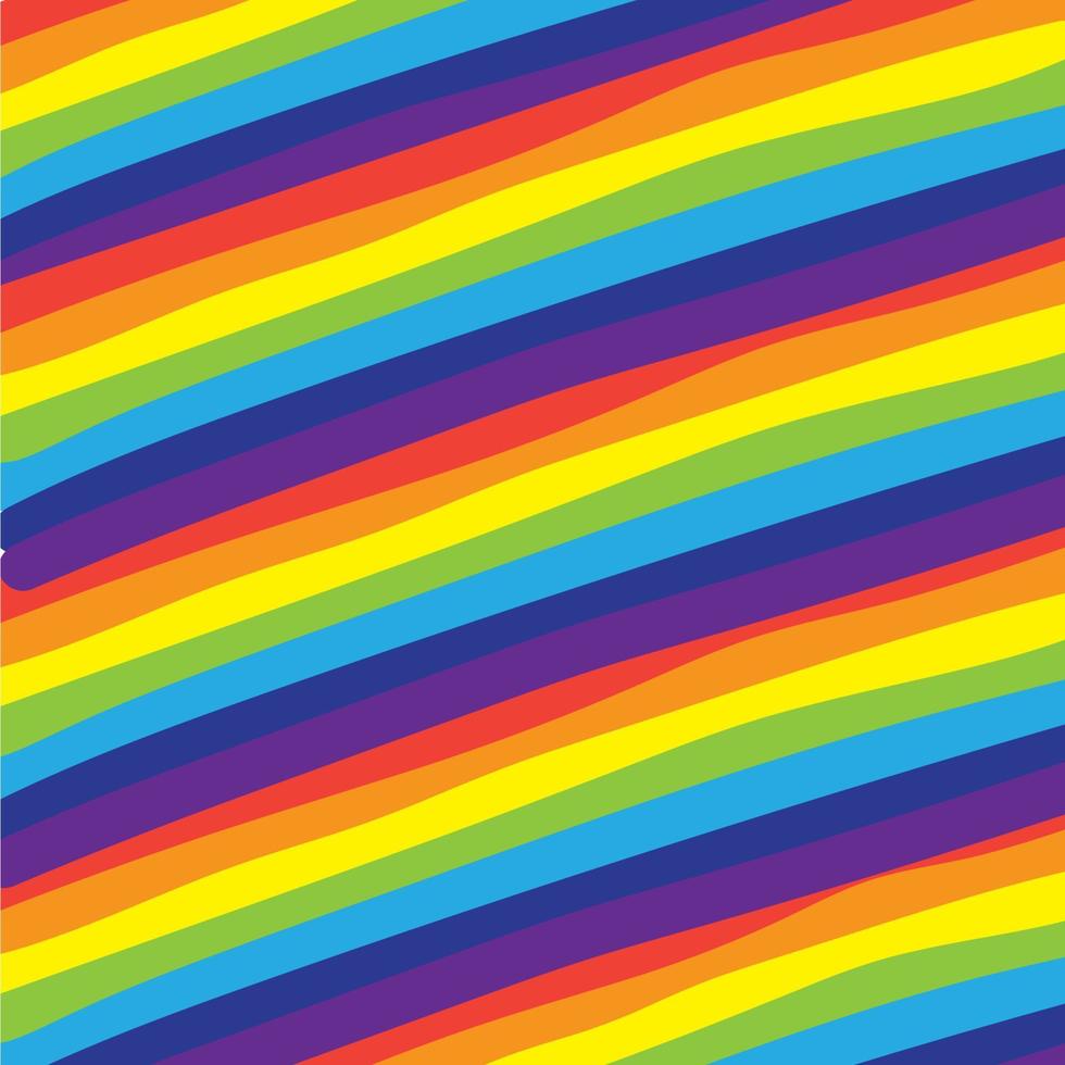 rainbow background in doodle style for multi purpose background or element vector