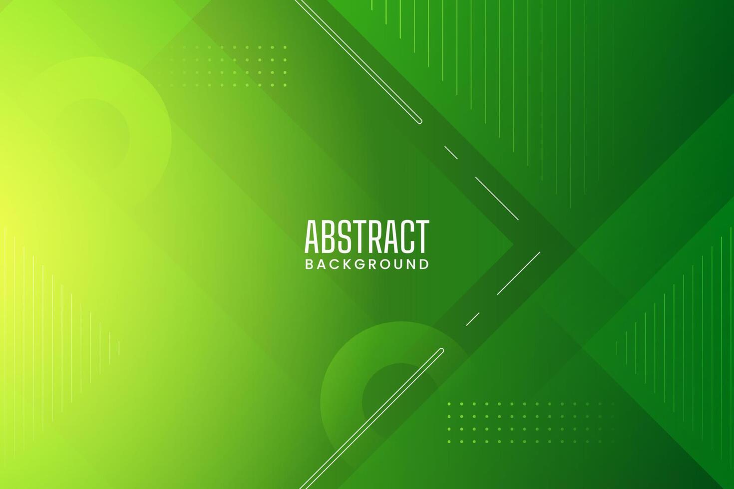 green abstract geometric shapes background vector
