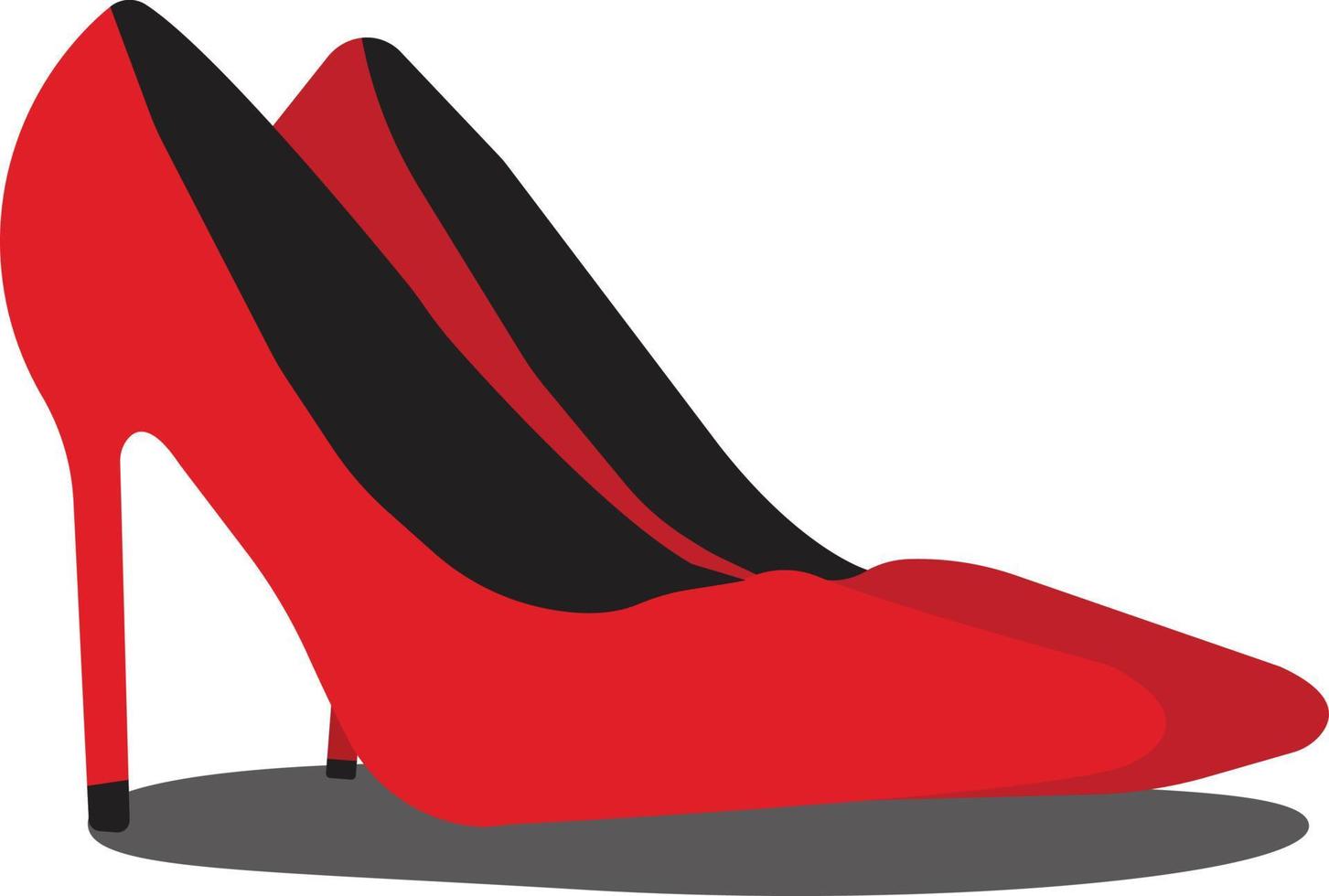 red high heels vector