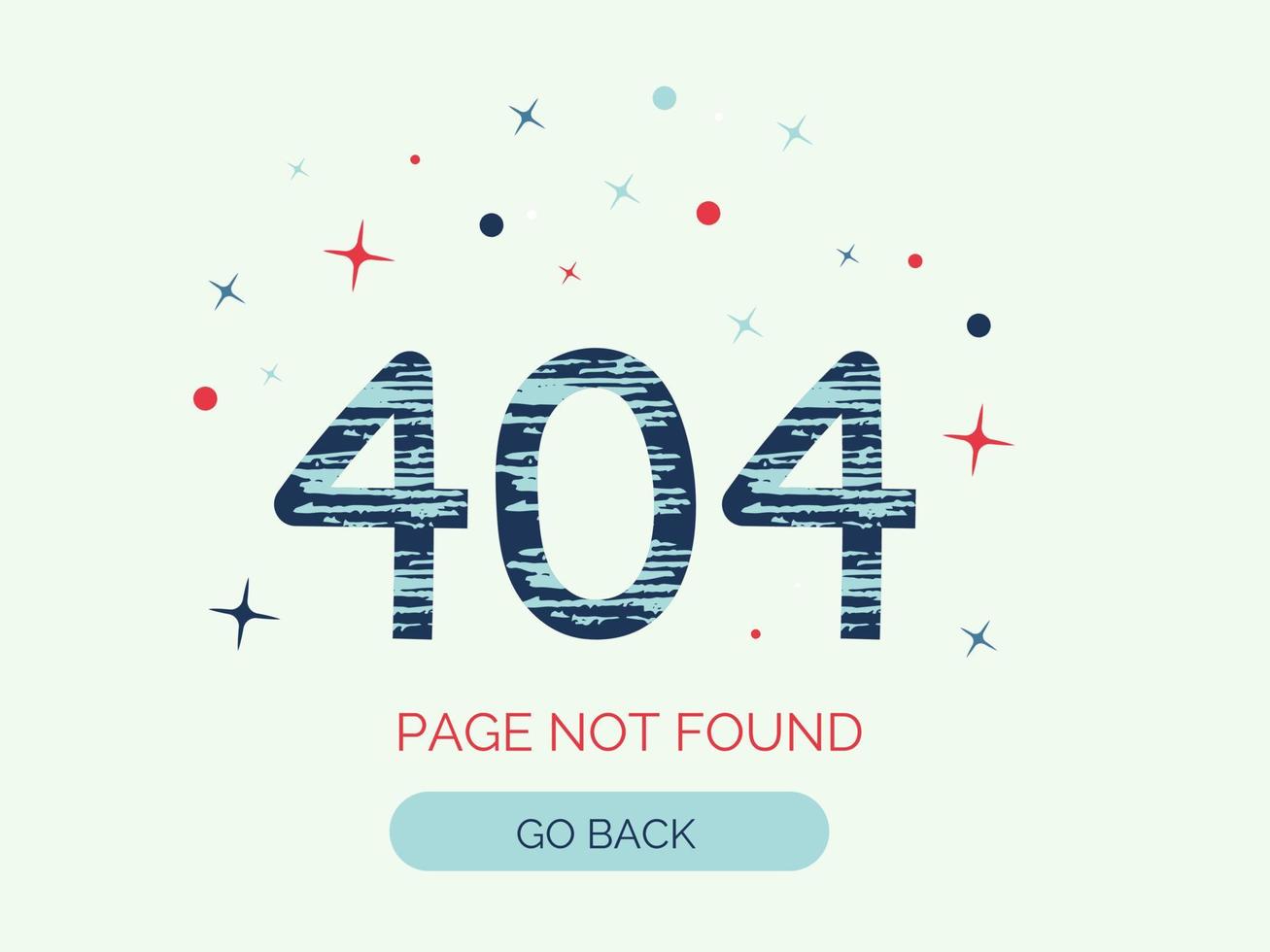404 error page not found. Concept for website with texture numbers. Flat vector illustration
