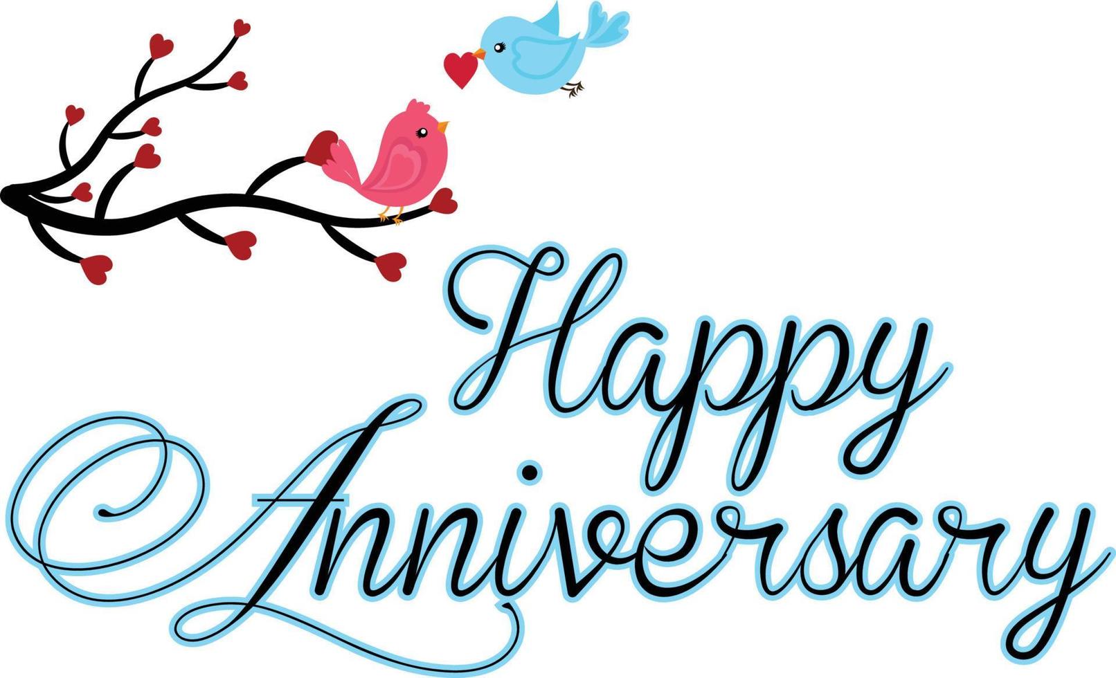 Happy Anniversary Typography Design It can be used on T-Shirts Mugs Poster Cards Badge and much more vector