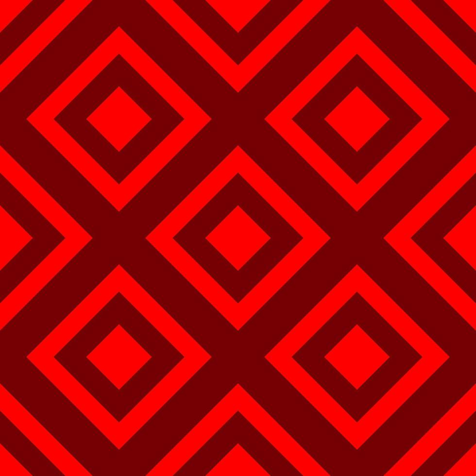 cuadrado rombo. ornamento geométrico - vector fondo rojo para tela