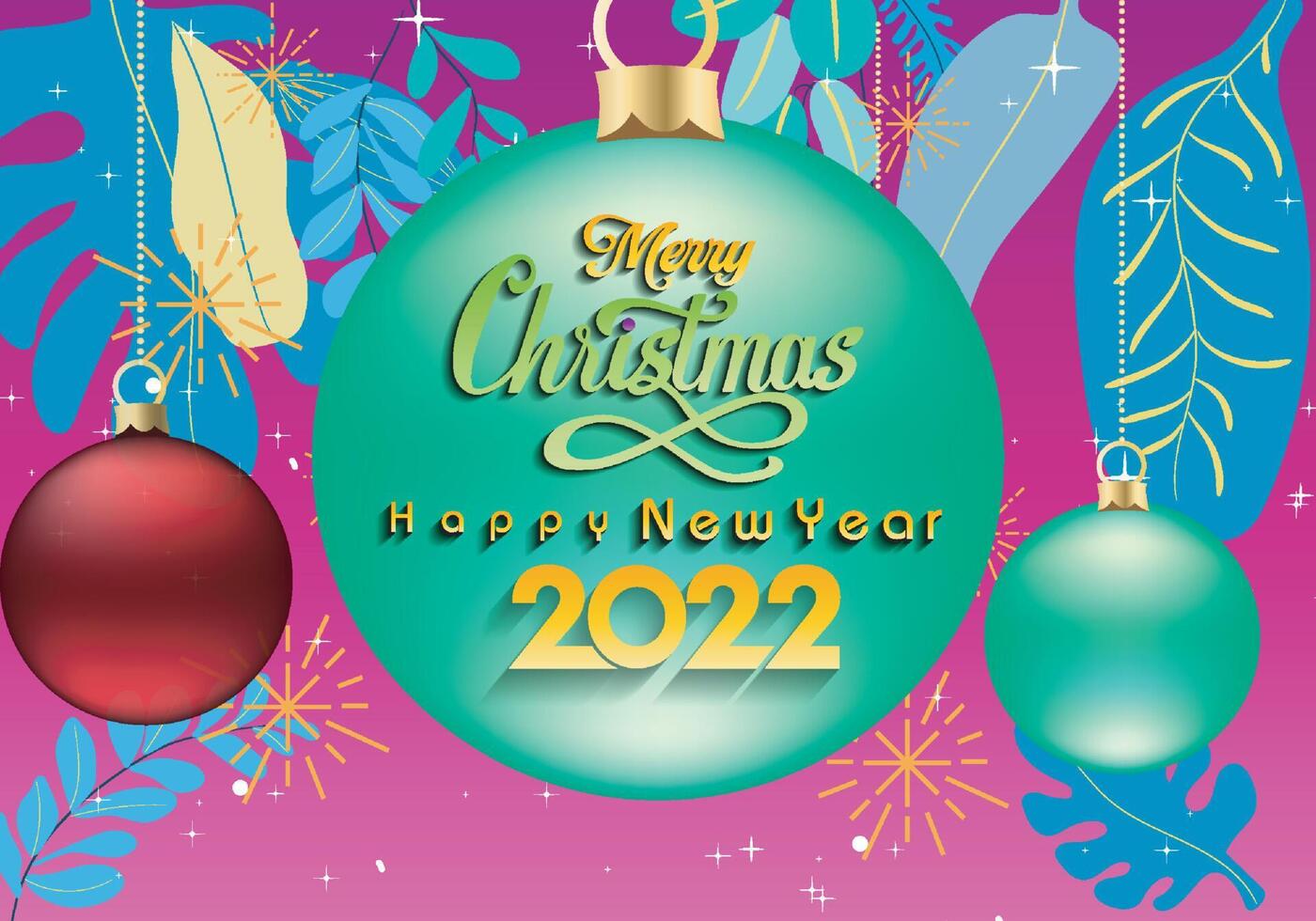 Merry Christmas and Happy New Year greeting cards.background ...