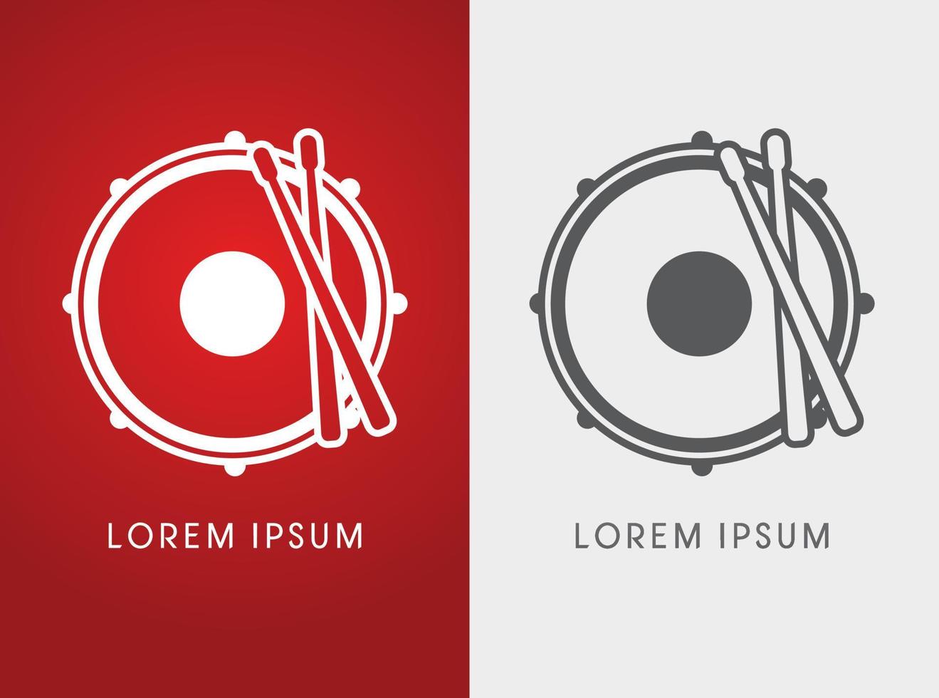 Silhouette Drum Vector