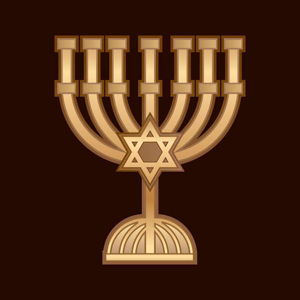 Menorah Israel Candle vector