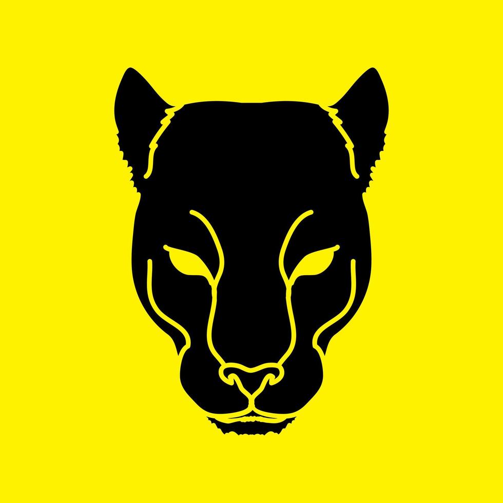 Black Panther Head vector