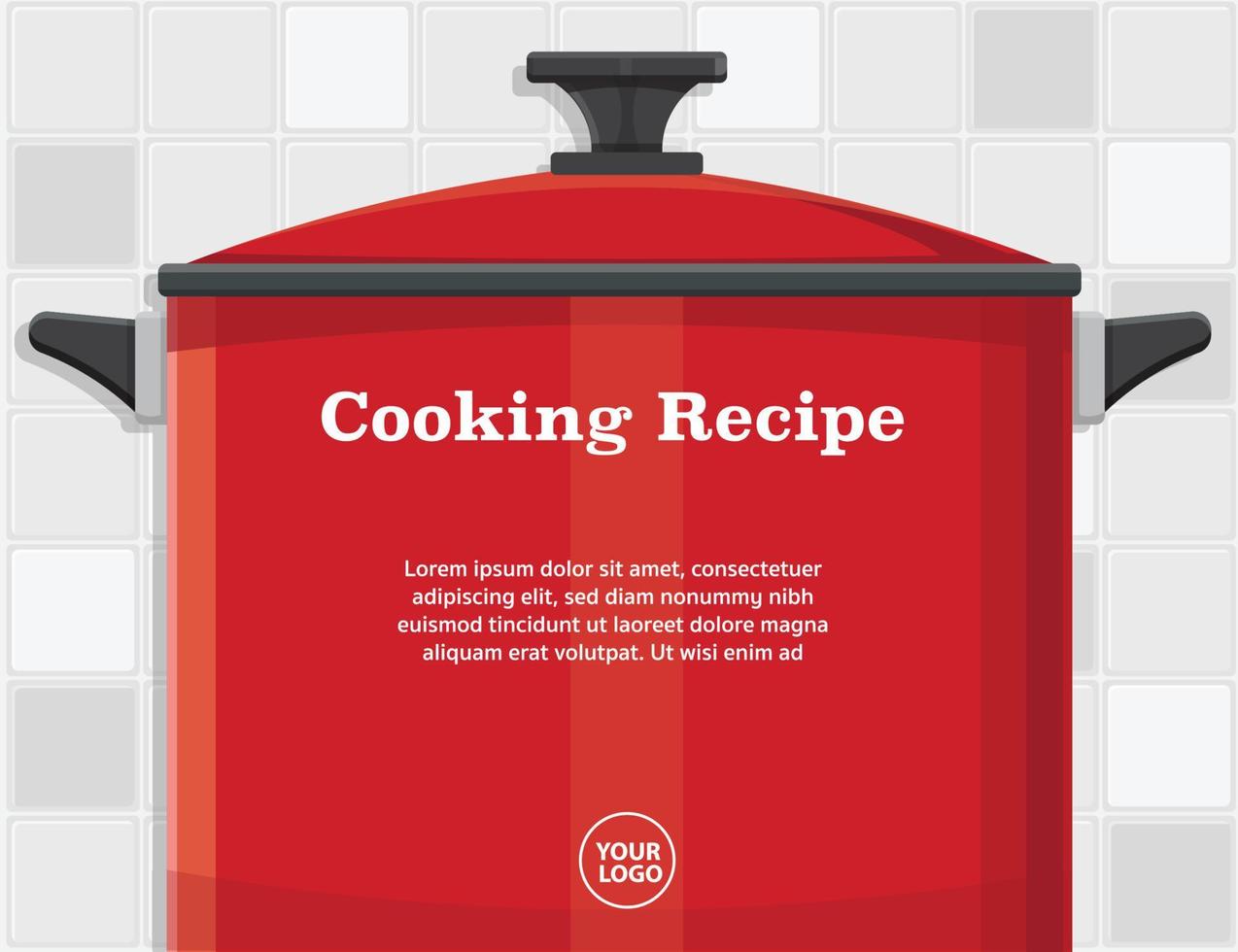 Cooking Recipe Kitchenware background, cooking poster, vector illustration