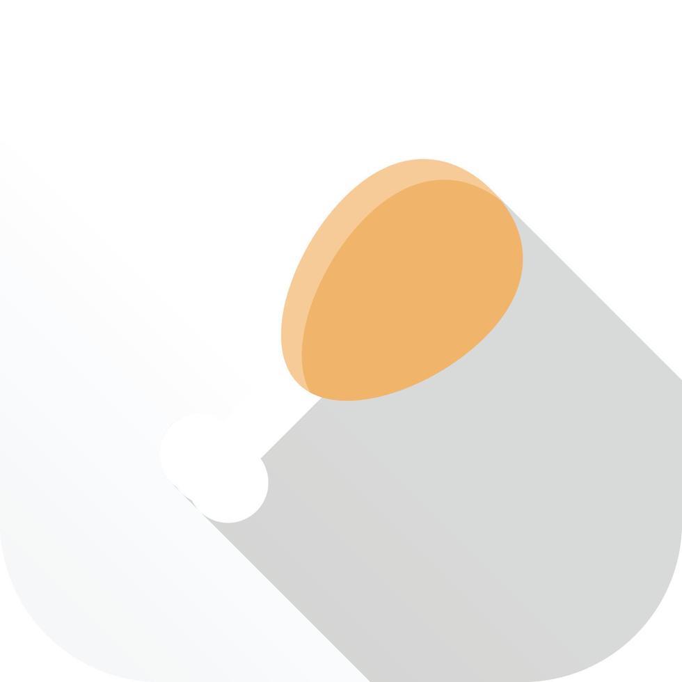 drum stick flat icon vector
