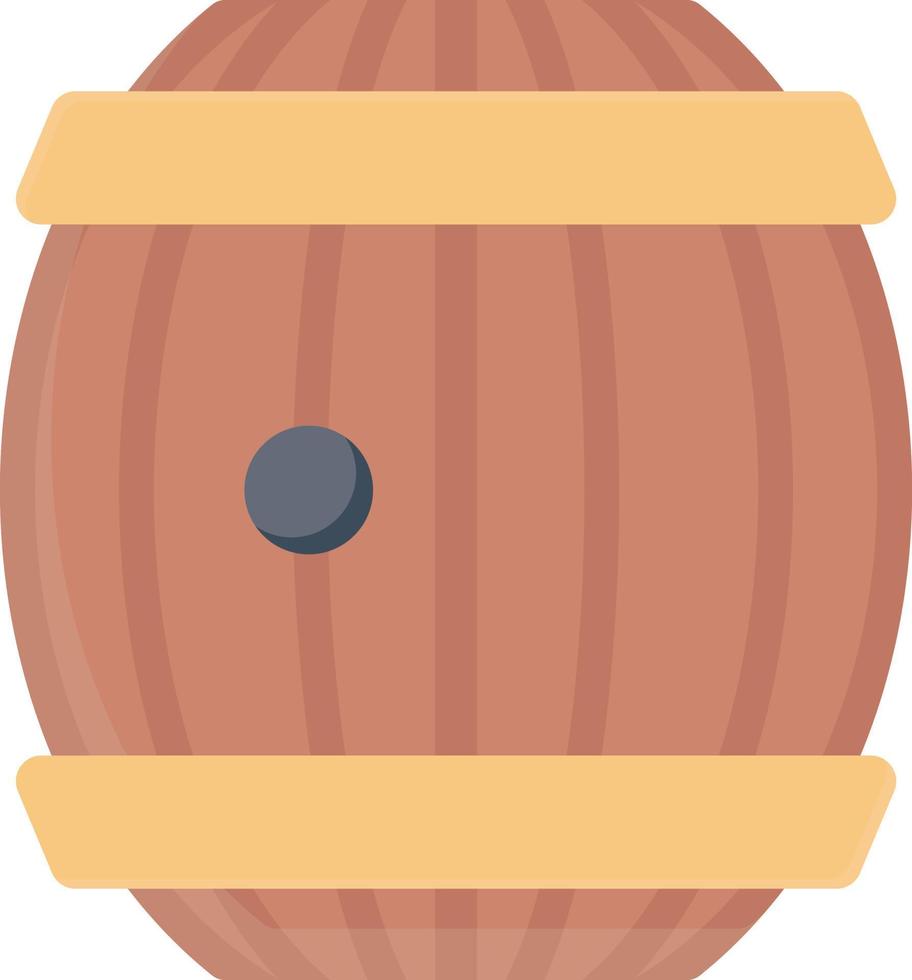 barril icono plano vector