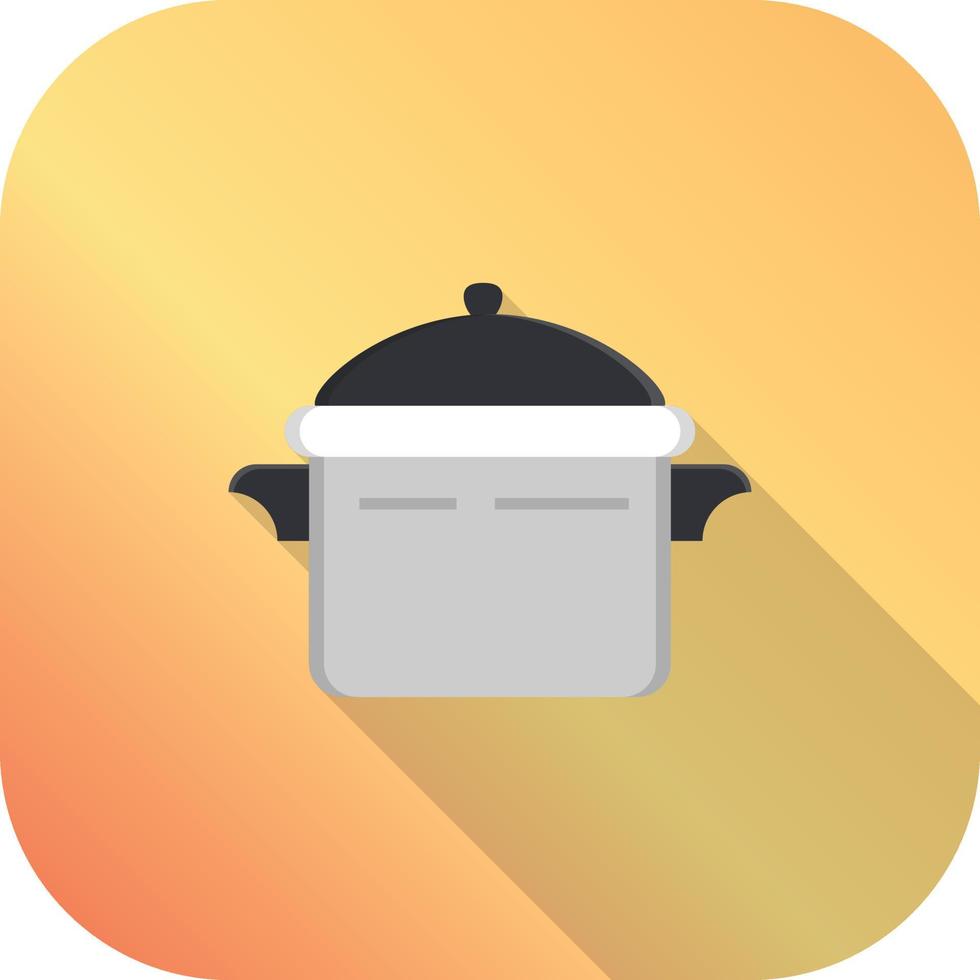 icono de cocina plana vector