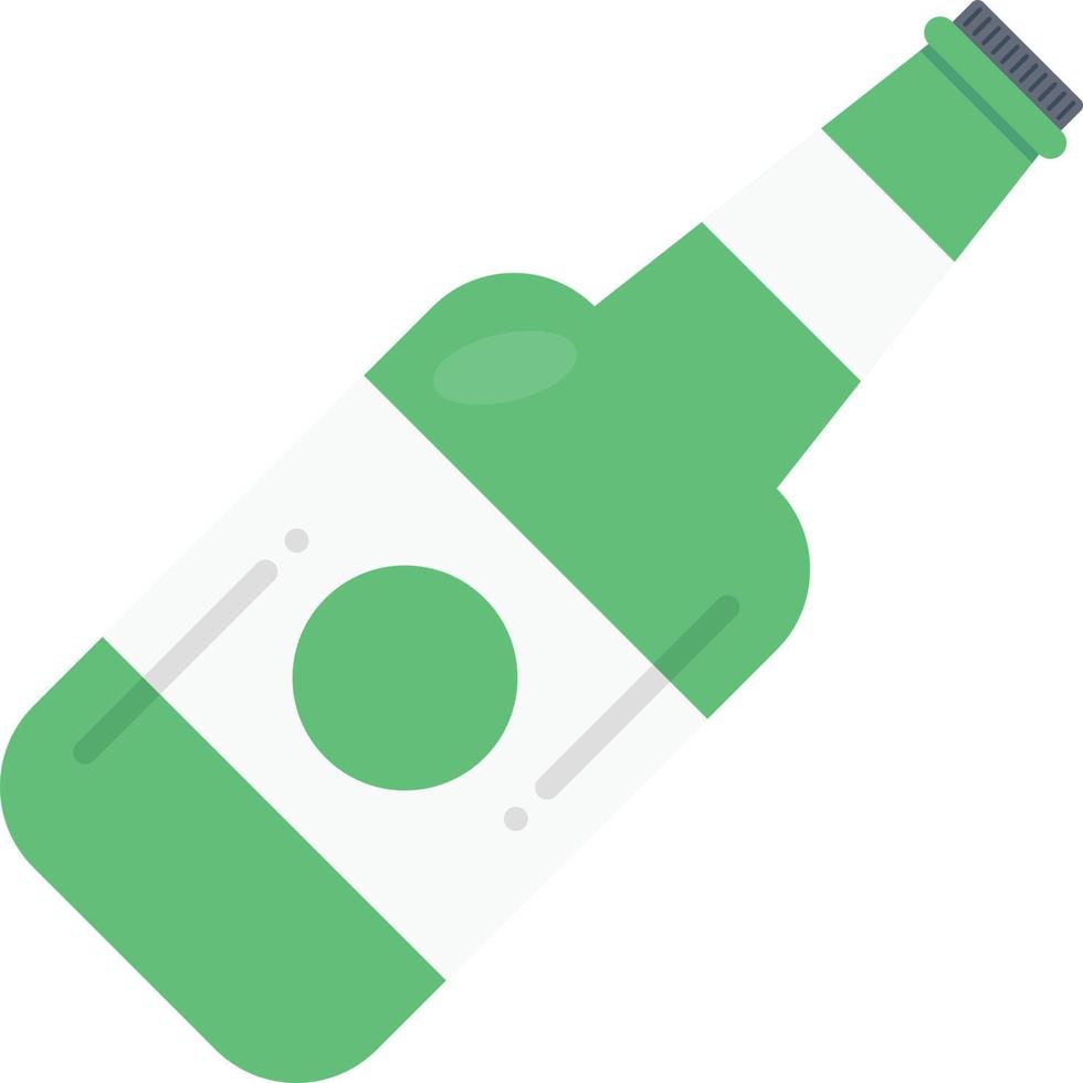 alcohol bottle  circle flat icon vector