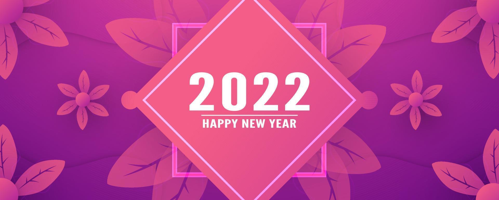 Happy new year 2022. Template design with new trend of gradient. Vector illustration for cover, discount promotion, advertisement.
