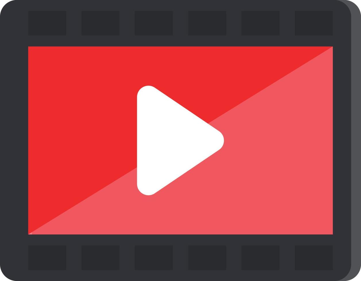 video play flat icon vector