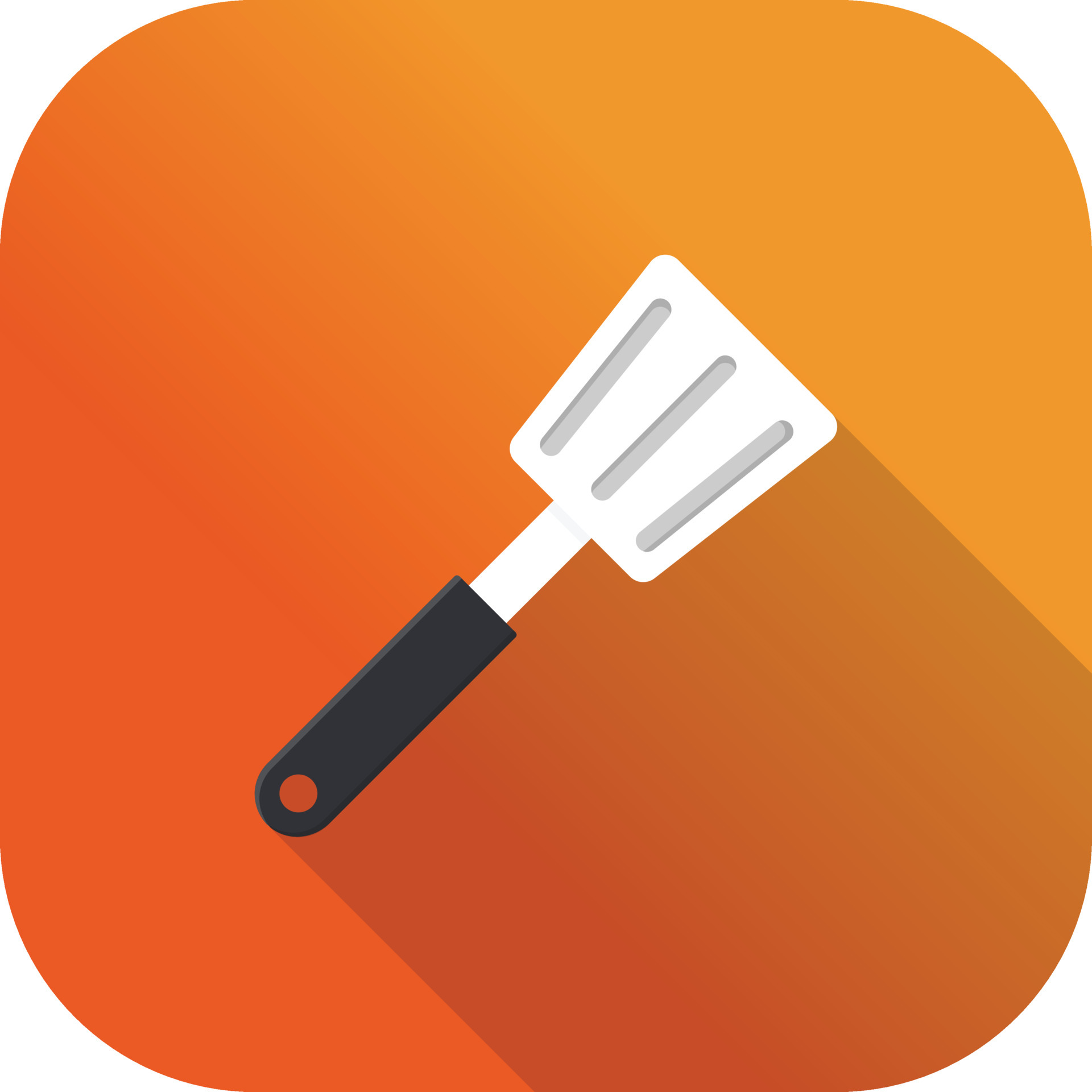 spatula flat icon 4697291 Vector Art at Vecteezy