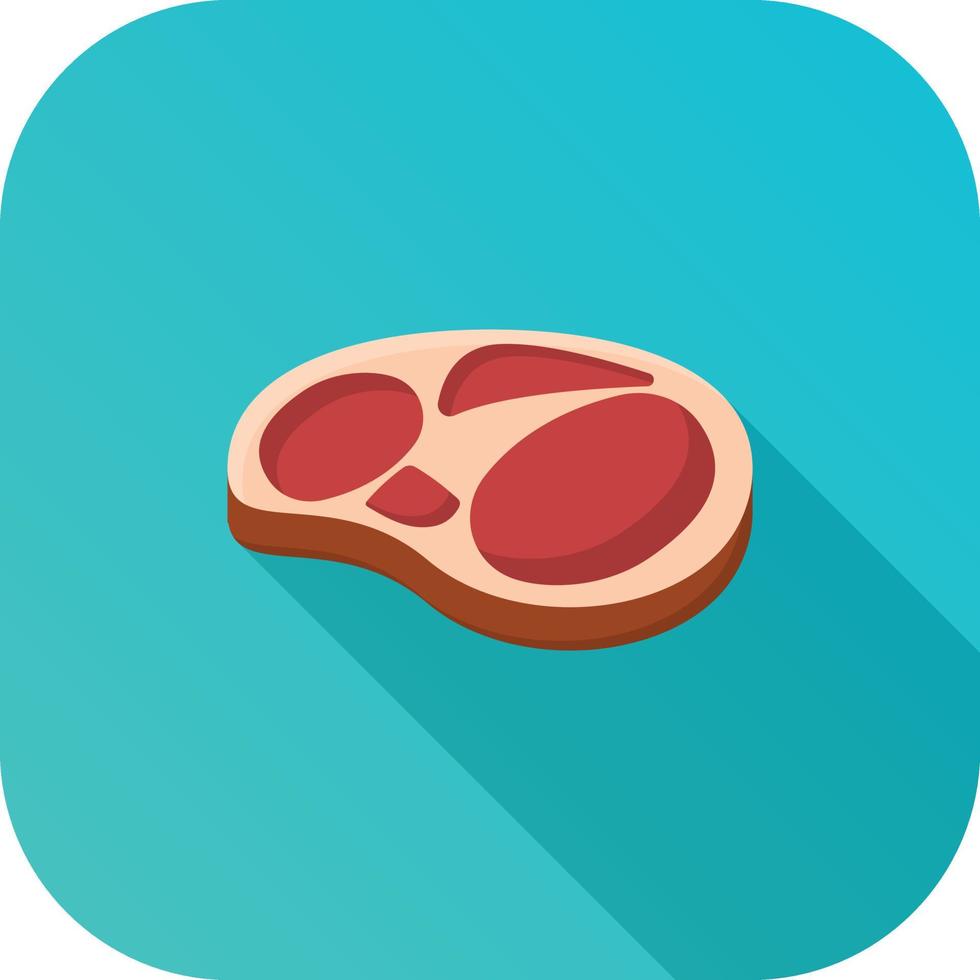 beef flat icon vector