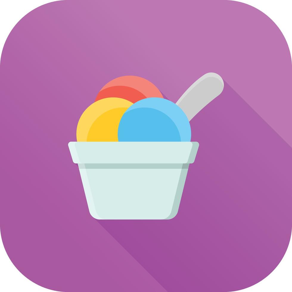 ice cream flat icon vector