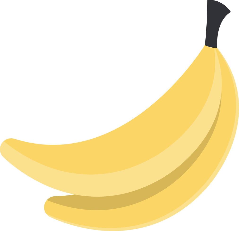 icono plano de banana vector