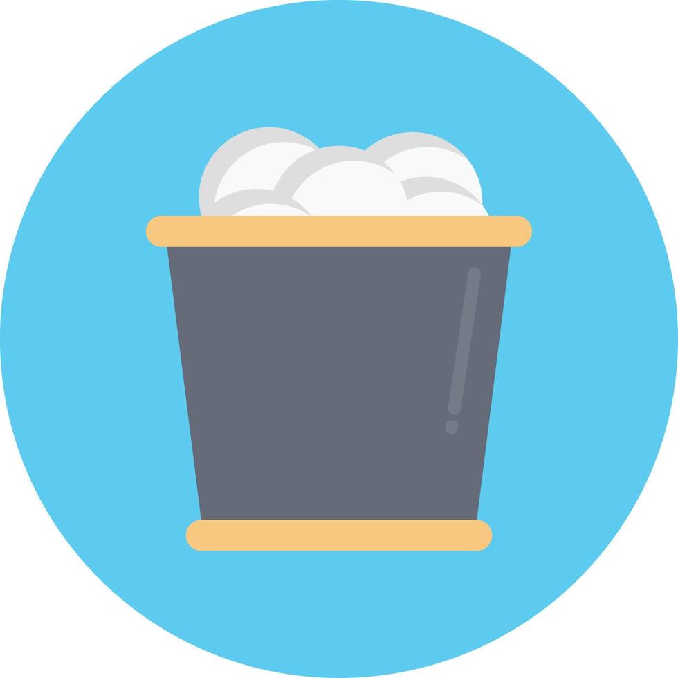 mug with ice circle flat icon vector