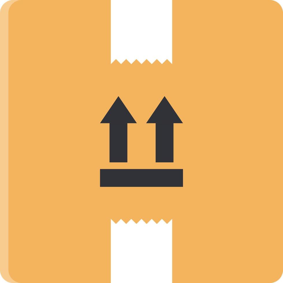 logistic parcel  flat icon vector