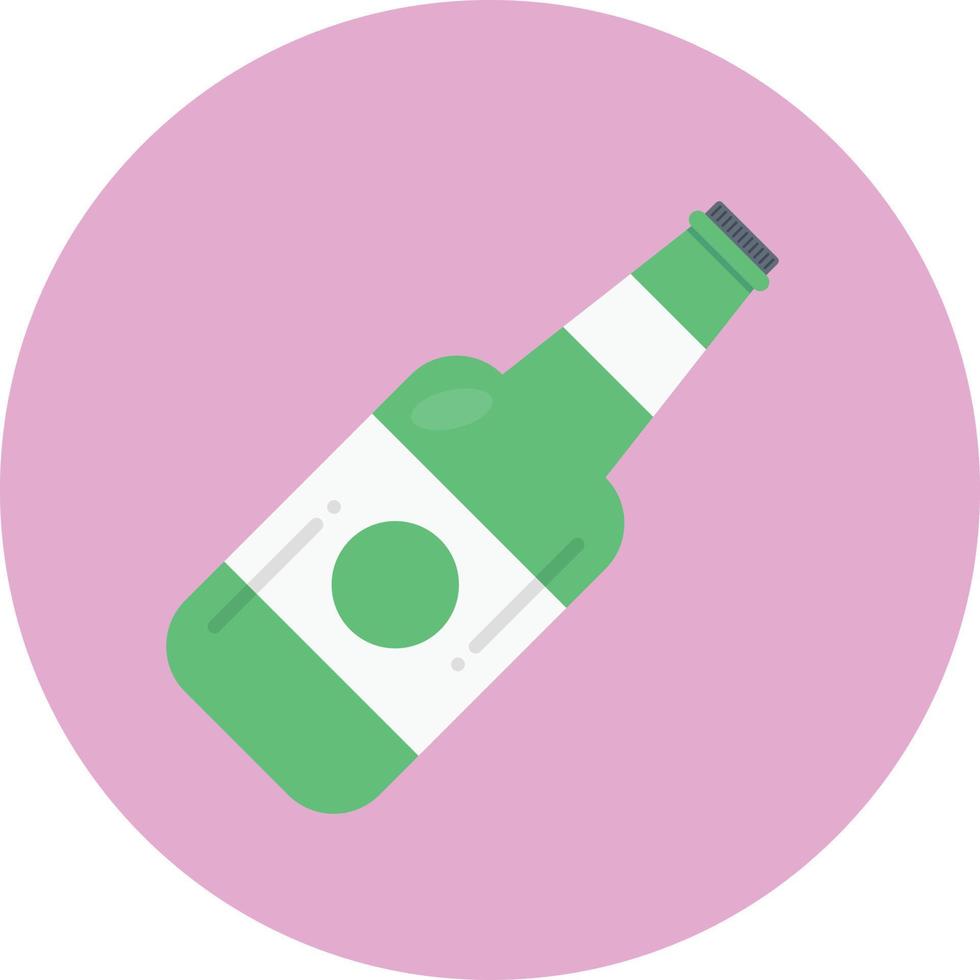 alcohol circle flat icon vector