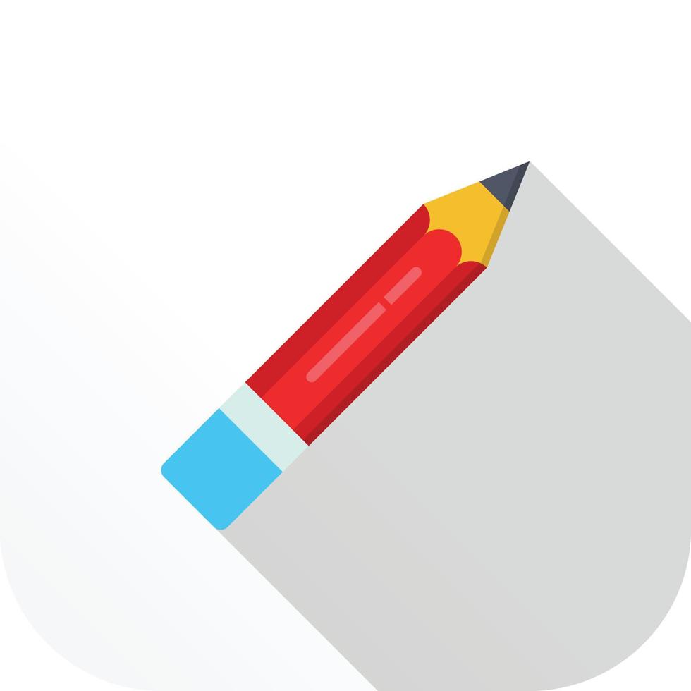 pencil flat icon vector