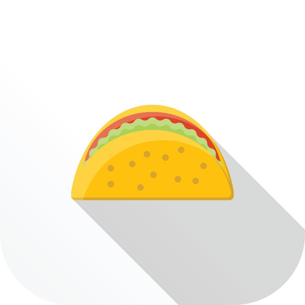 icono plano de shawarma vector