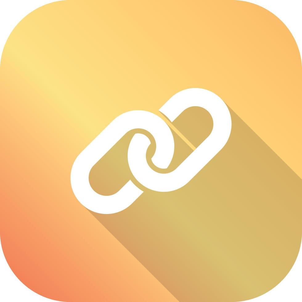 url link flat icon vector